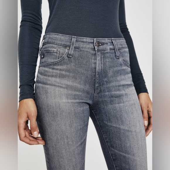 NWT AG Jeans FARRAH High-Rise Skinny Ankle Ashen Blue-Gray Stretch Size 30R - Picture 5 of 16